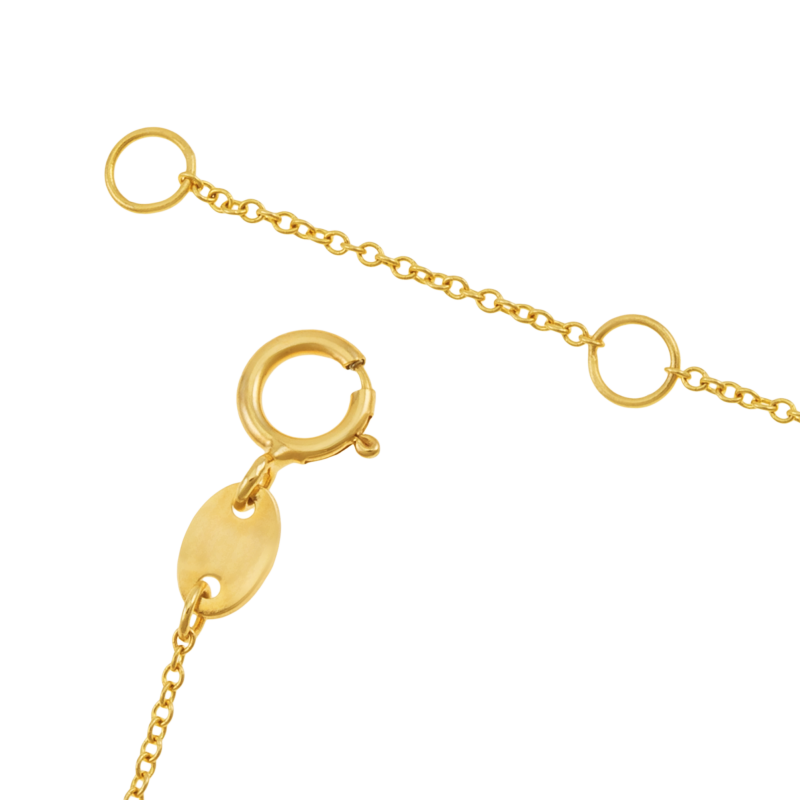Bracelet en or jaune, rectangle
