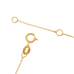 Bracelet en or jaune , ajouré coeurs
