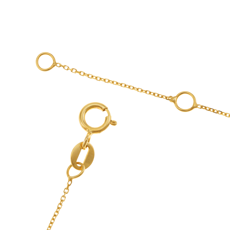 Bracelet en or jaune , ajouré coeurs