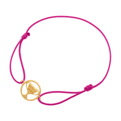 Bracelet cordon en or jaune, coupe