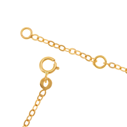 Bracelet identité en or jaune, Vierge