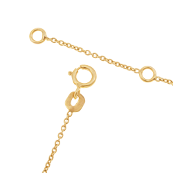 Bracelet identité en or jaune , maille boules facetées