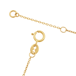 Collier en or jaune et rhodié, diamants 