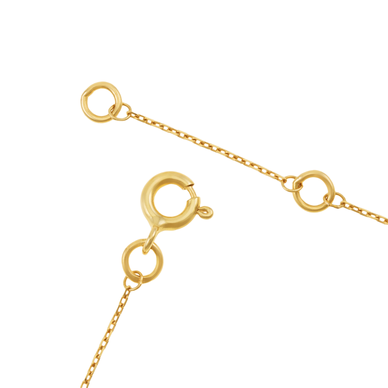 Collier en or jaune, losange