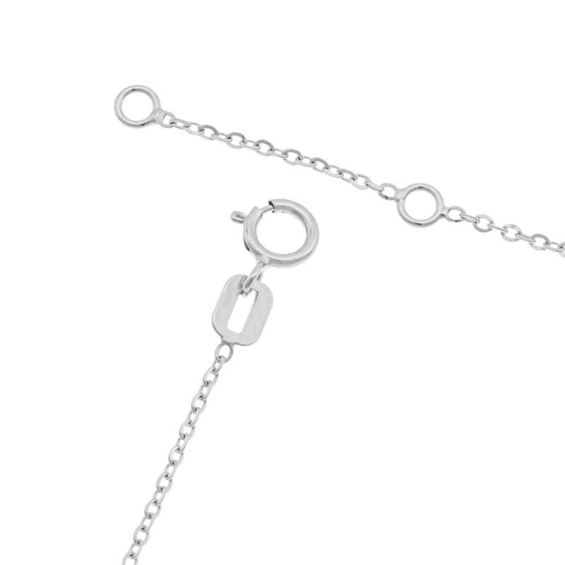 Collier en or jaune et argent rhdoié