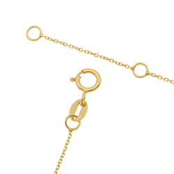 Collier en or jaune et argent rhodié