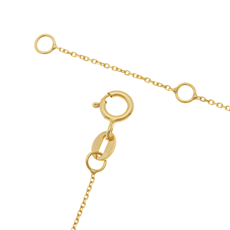 Collier en or jaune et argent rhodié