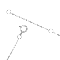 Collier en platine et oxydes de zirconium