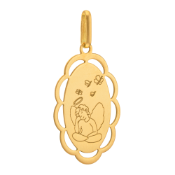 Médaille en or jaune, Ange