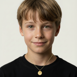 Médaille zodiaque en or jaune, bélier