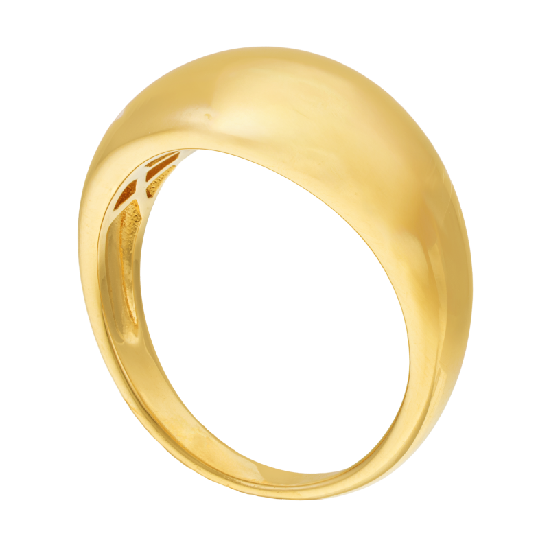 Bague en plaqué or, doré à l'or fin 