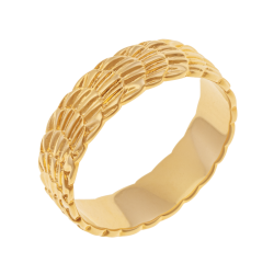 Bague en plaqué or, doré à l'or fin
