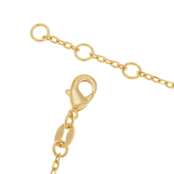 Bracelet en plaqué or et oxydes de zirconium