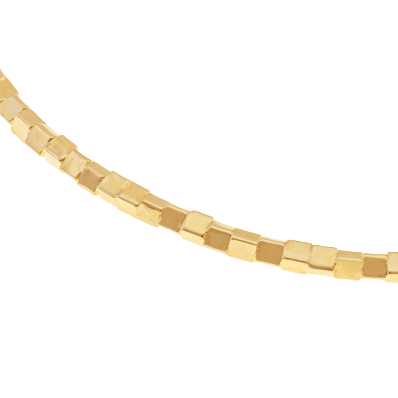 Bracelet jonc en plaqué or, texturé