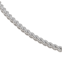 Bracelet jonc en argent rhodié