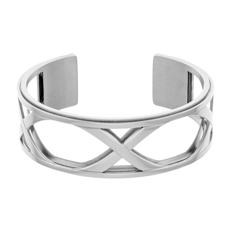 Bracelet jonc Méli Versa en acier, 20mm