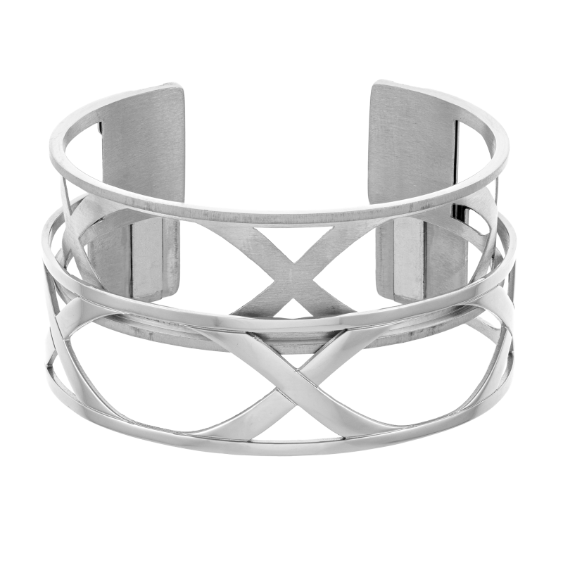 Bracelet jonc Méli Versa en acier, 20mm
