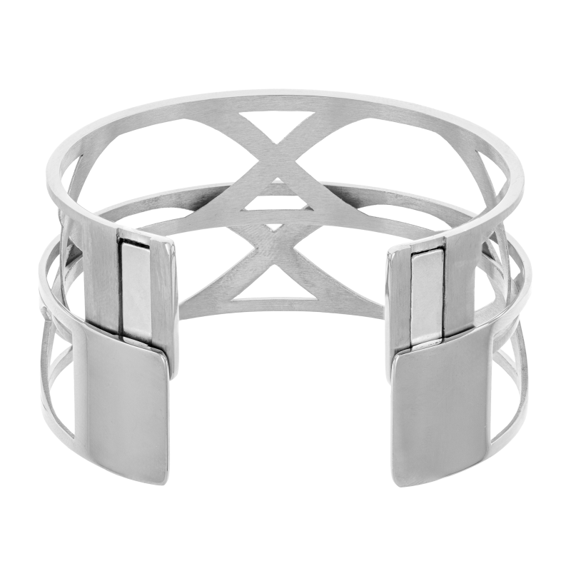 Bracelet jonc Méli Versa en acier, 20mm