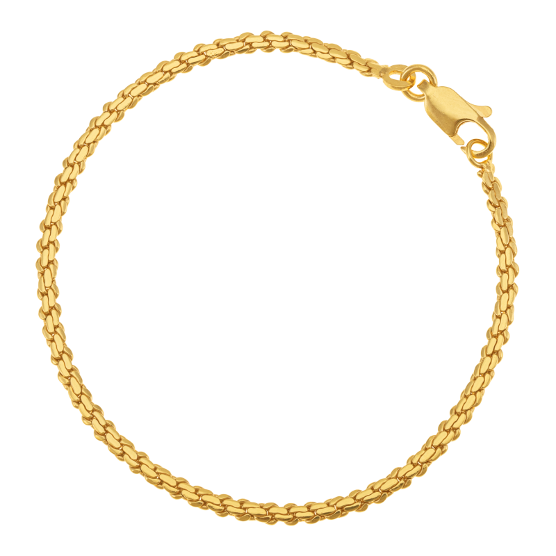 Bracelet en plaqué or, doré à l'or fin