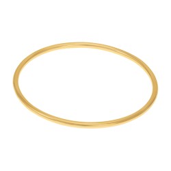 Bracelet jonc en plaqué or, doré à l'or fin, 3mm
