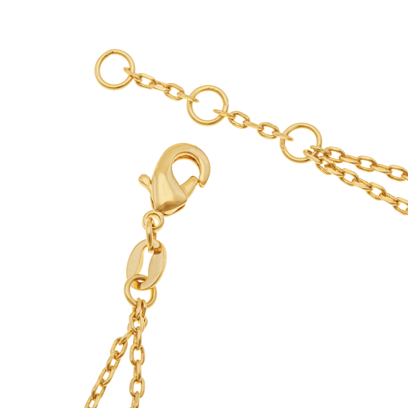 Bracelet en plaqué or, doré à l'or fin, double