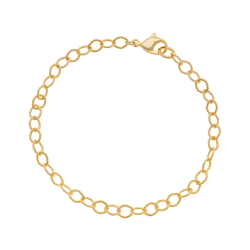 Bracelet en plaqué or, doré à l'or fin, maille fantaisie