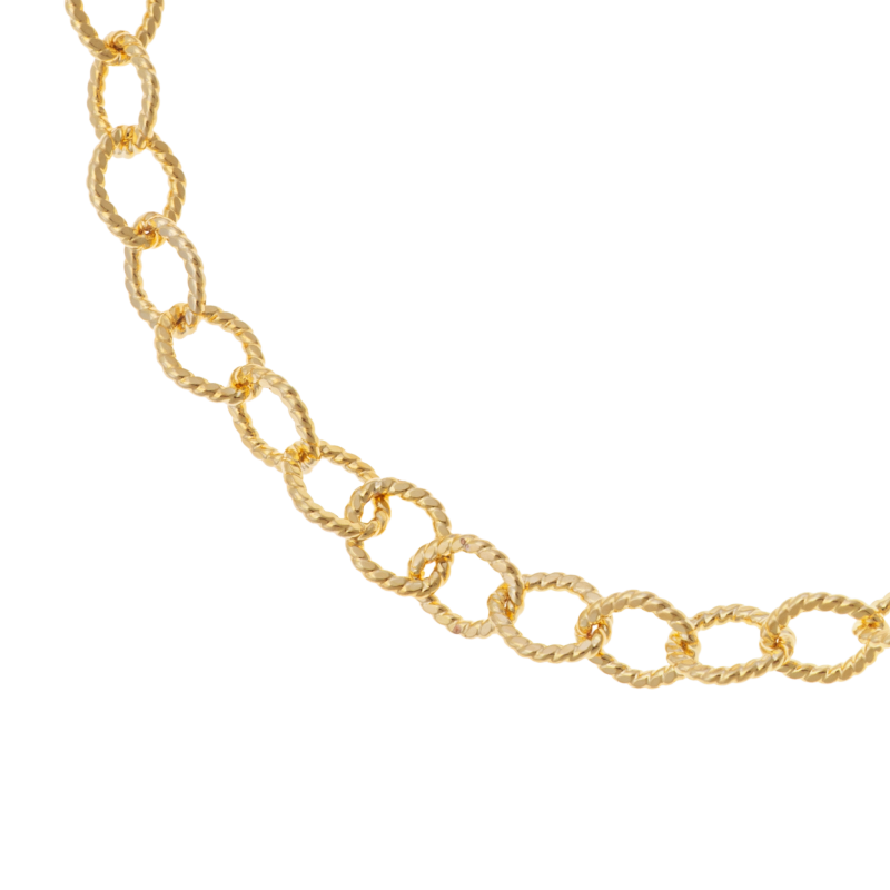 Bracelet en plaqué or, doré à l'or fin, maille fantaisie