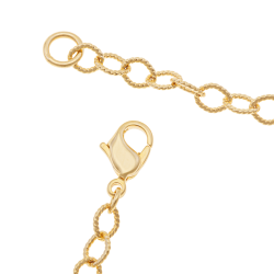 Bracelet en plaqué or, doré à l'or fin, maille fantaisie