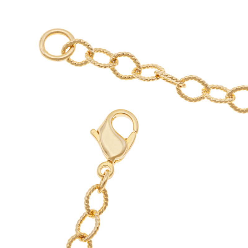 Bracelet en plaqué or, doré à l'or fin, maille fantaisie