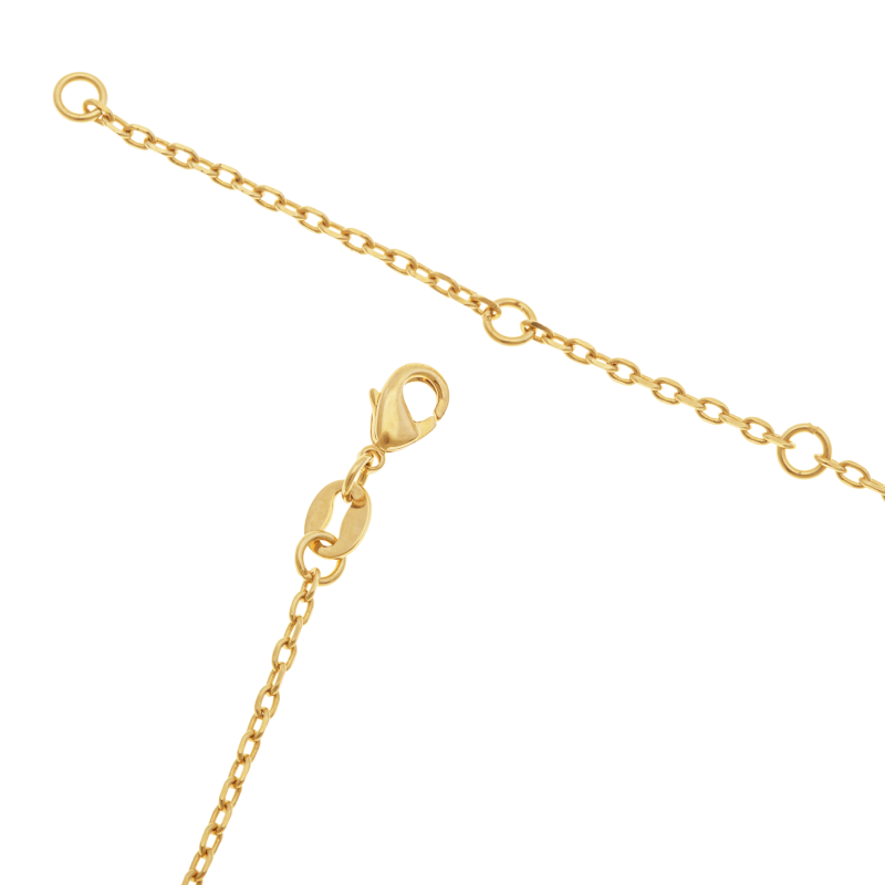 Collier en plaqué et oxydes de zirconium