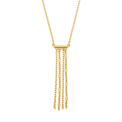 Collier en plaqué or, doré à l'or fin, multi chaînes