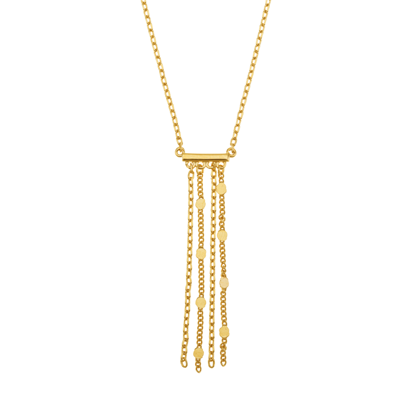 Collier en plaqué or, doré à l'or fin, multi chaînes