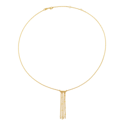 Collier en plaqué or, doré à l'or fin, multi chaînes