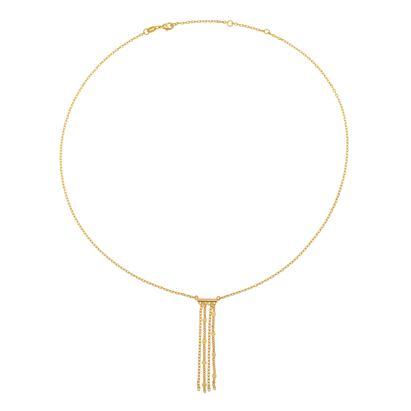 Collier en plaqué or, doré à l'or fin, multi chaînes