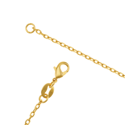 Collier sautoir en plaqué or, doré à l'or fin