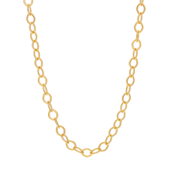 Collier en plaqué or, doré à l'or fin, maille fantaisie