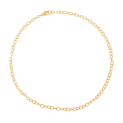 Collier en plaqué or, doré à l'or fin, maille fantaisie
