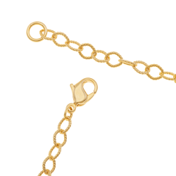 Collier en plaqué or, doré à l'or fin, maille fantaisie