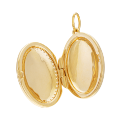 Pendentif cassolette en plaqué or, doré à l'or fin et oxydes de zirconium