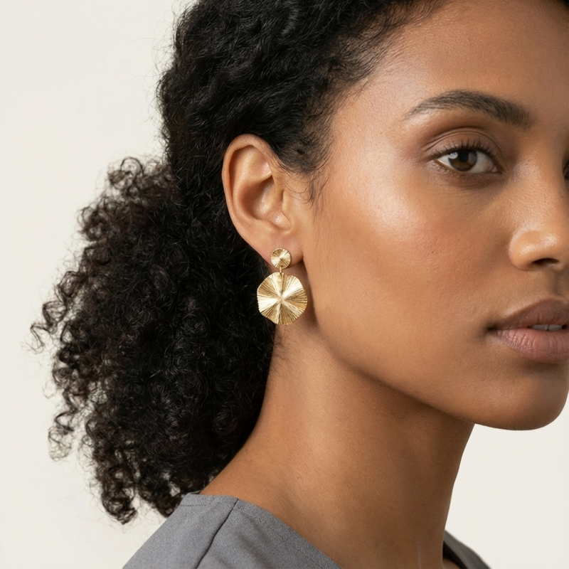 Boucles d'oreilles en plaqué or
