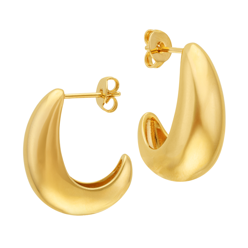 Boucles d'oreilles en plaqué or, doré à l'or fin