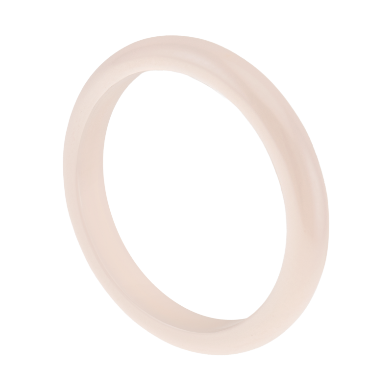 Bague en céramique crème