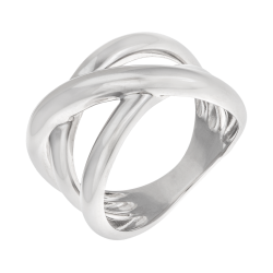 Bague en argent rhodié 