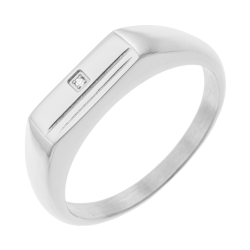Bague en acier et oxyde de zirconium