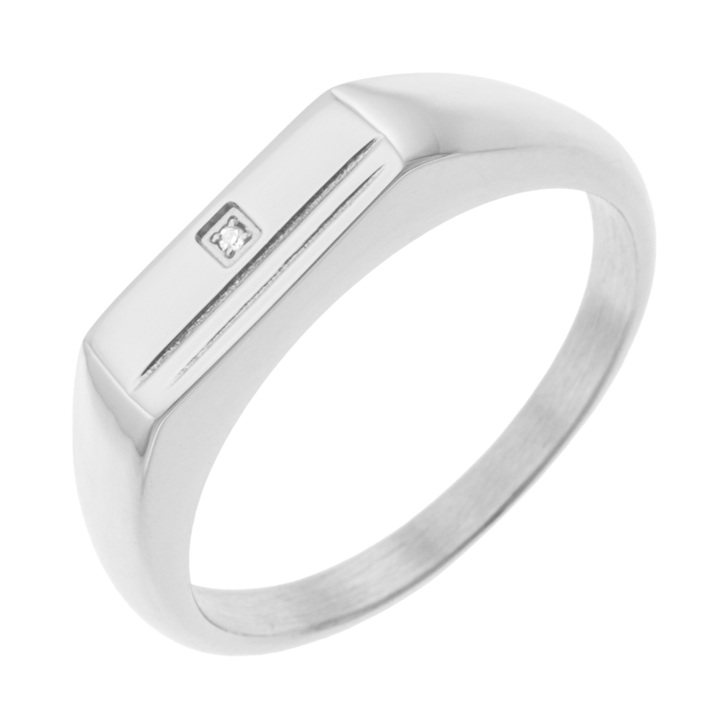 Bague en acier et oxyde de zirconium