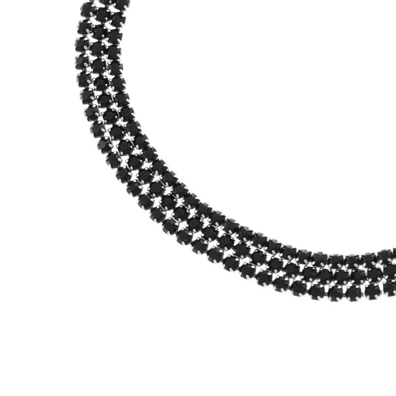 Bracelet en acier et oxydes de zirconium