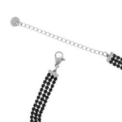 Bracelet en acier et oxydes de zirconium
