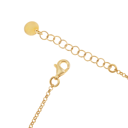 Bracelet en argent doré et rhodié, coeur