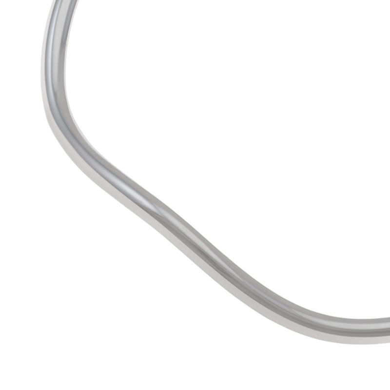 Bracelet jonc en acier, vagues