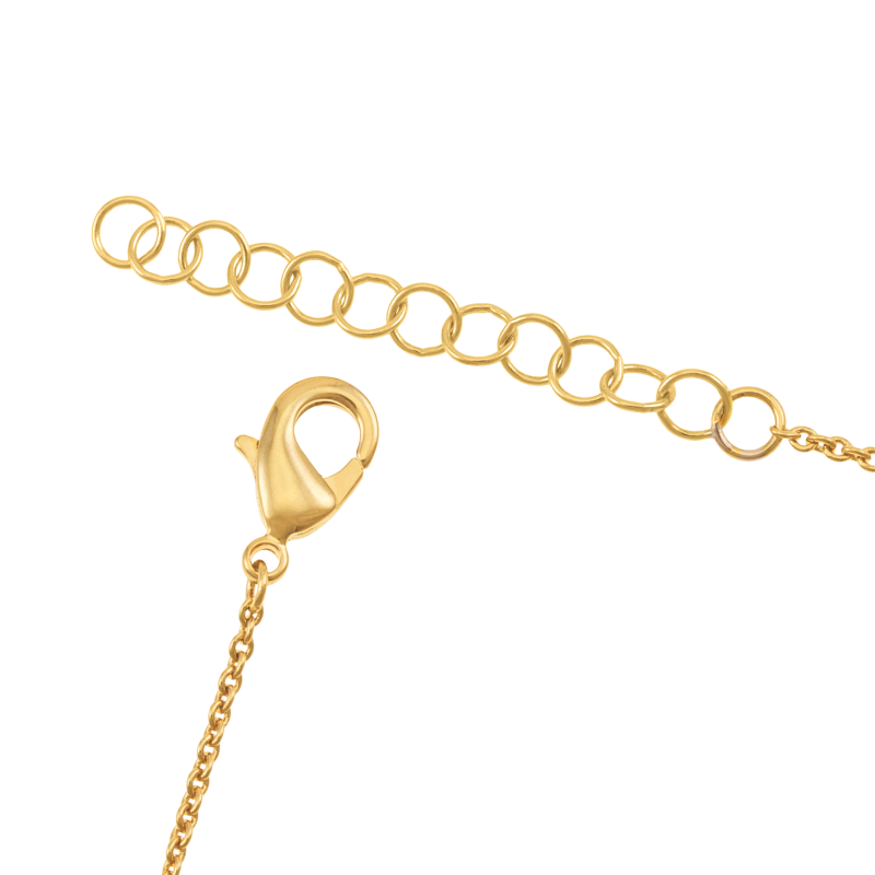 Collier en plaqué or et oxydes de zirconium, étoiles
